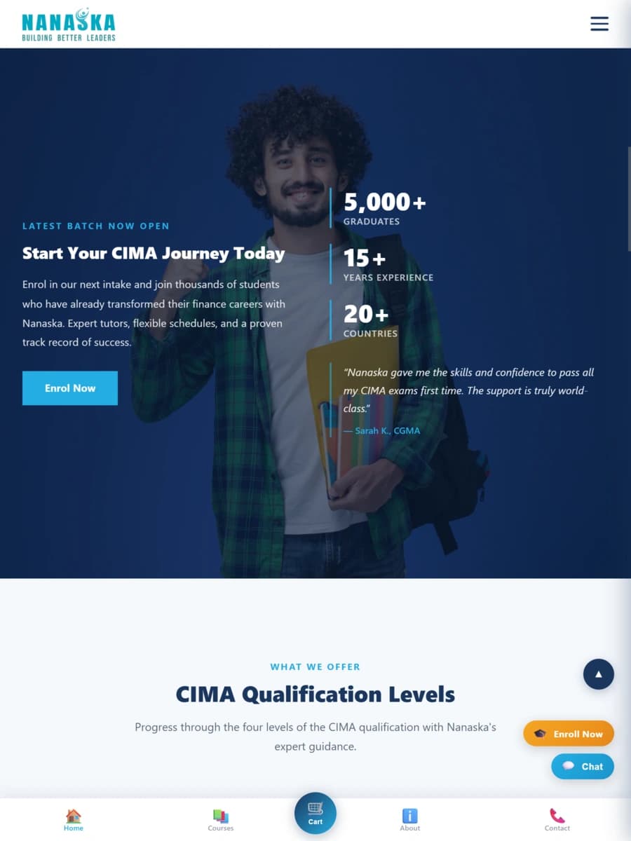 Nanaska website
